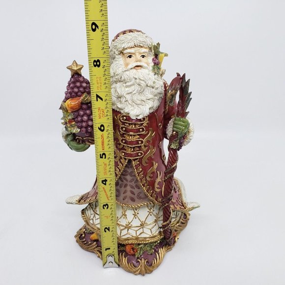Fitz & Floyd Musical Renaissance Santa Figurine Sings Deck The Halls 8.75 in Red - Picture 10 of 16